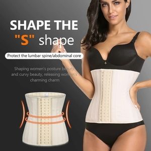 Women Girdle Sport Latex Waist Trainer Cincher